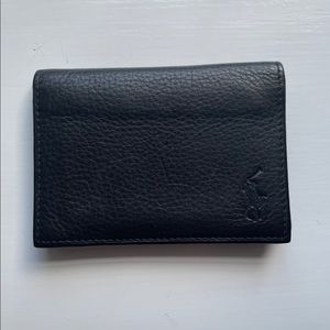 Ralph Lauren black leather card holder / wallet